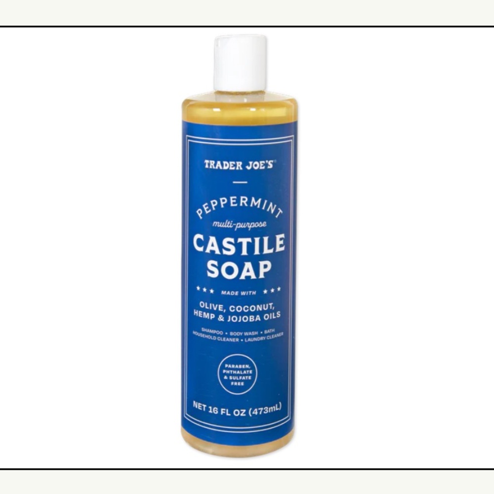 Trader Joe's Peppermint Castile Soap
FREE SHIPPING!